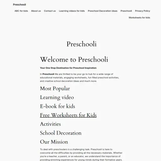 Preschooli