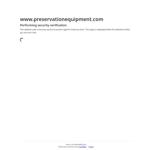 Preservation Equipment Ltd