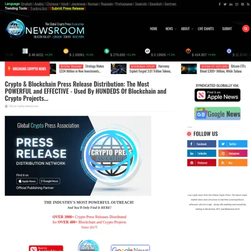 Crypto Press Release Distribution