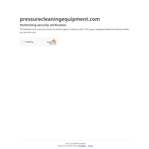 Pressure Cleaning Equipment