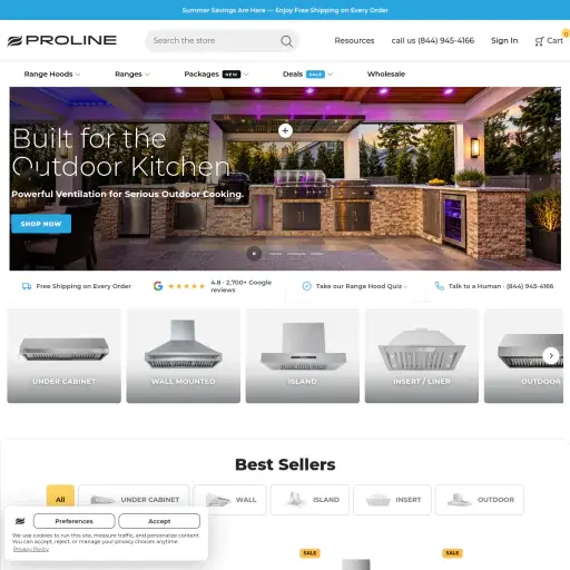 Proline Range Hoods