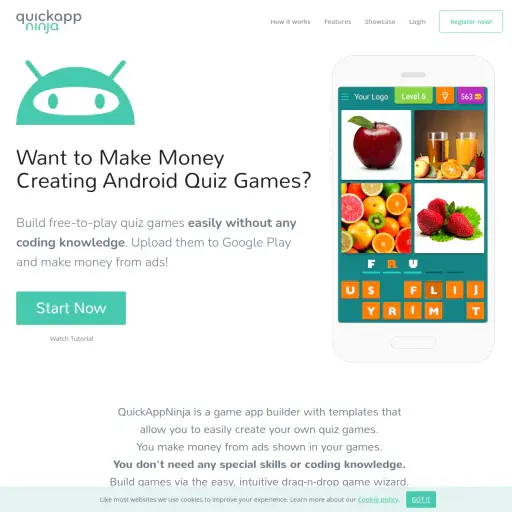 QuickAppNinja - Free Android Game Builder