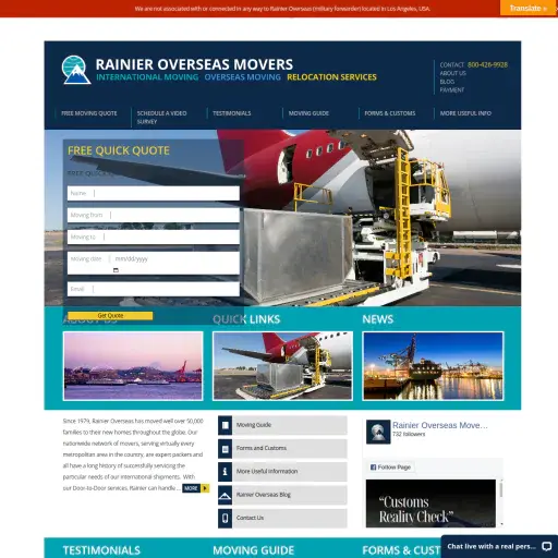 Rainier Overseas Movers