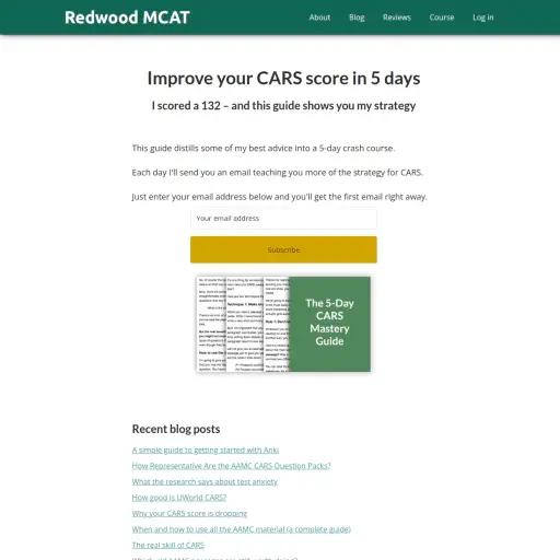 Redwood MCAT