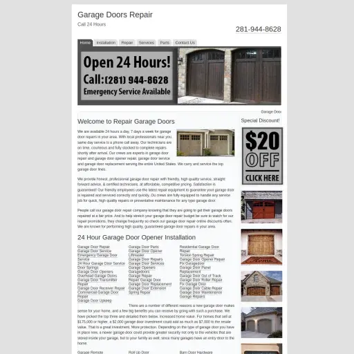 Garage Doors Repair The Woodlands TX