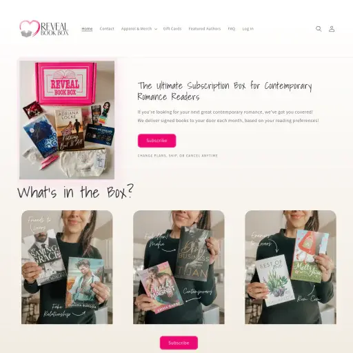 Romance Reveal Book Box