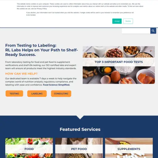 RL Food Testing Laboratory, Inc.