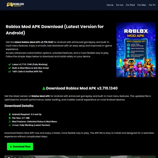 Roblox mod apk