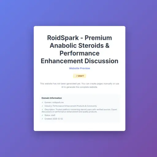 Roidspark | Your Trusted Source