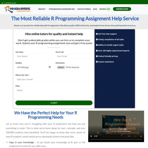 Rprogrammingassignmenthelp
