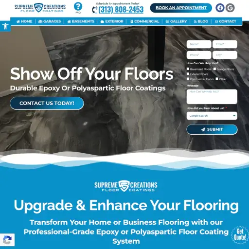 Supreme Creations Floor Coatings.