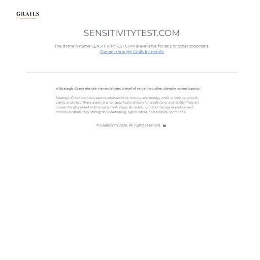 Sensitivitytest