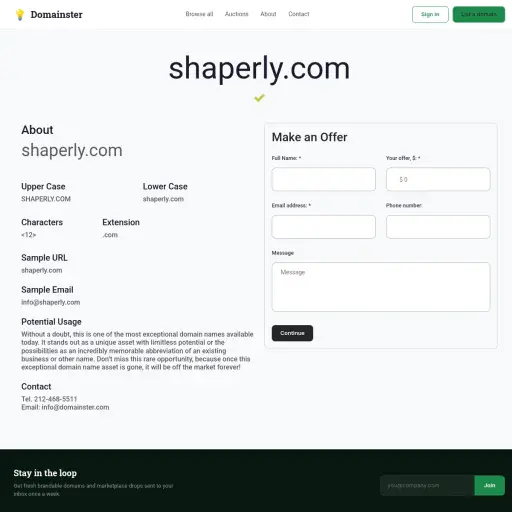 Shaperly