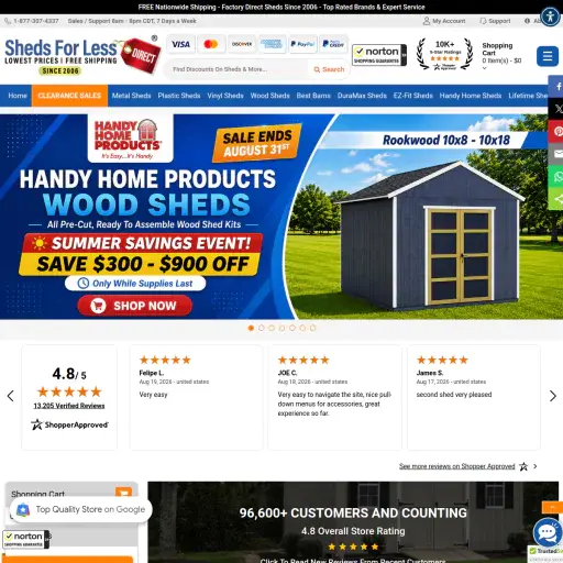 Sheds For Less Direct