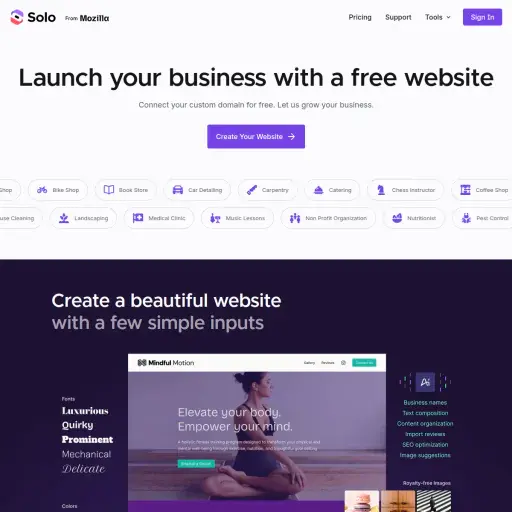 Solo AI Website Creator