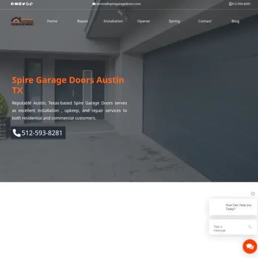 Spire Wooden Garage Doors Austin TX