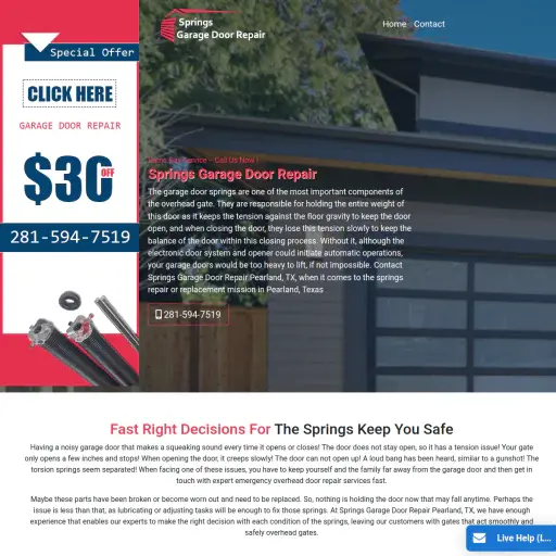 Springs Garage Door Repair