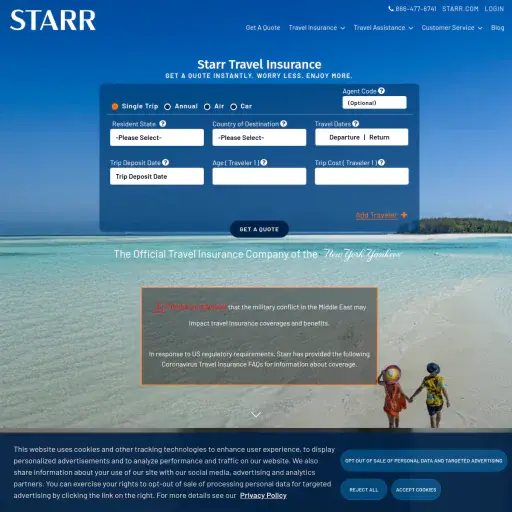 starrtravelinsurance.com