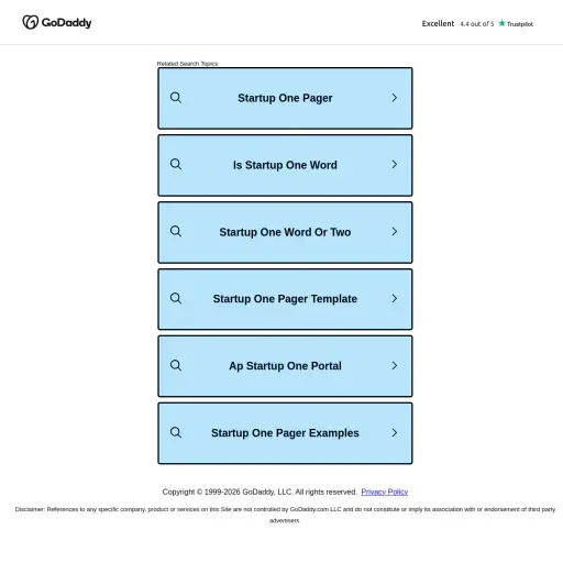 StartupOne