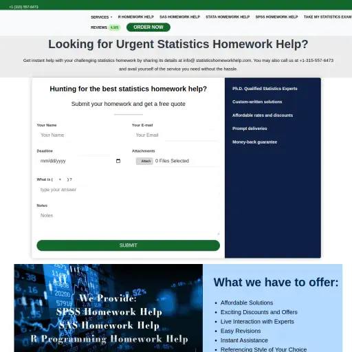 Statistics Homework Help