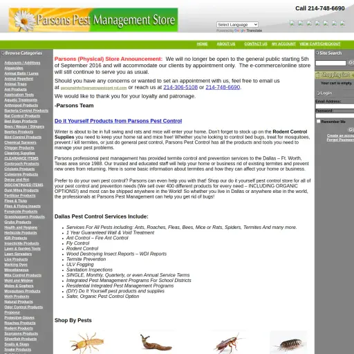 Store Parsonspestcontrol