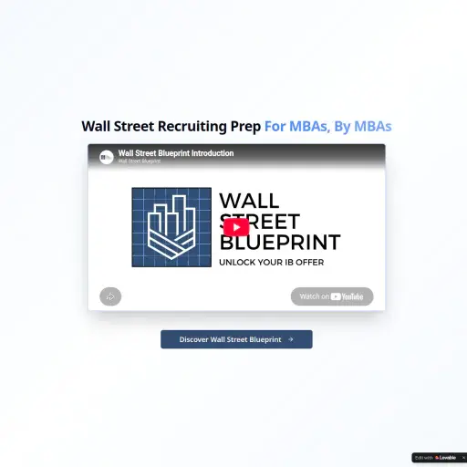 Wall Street Blueprint