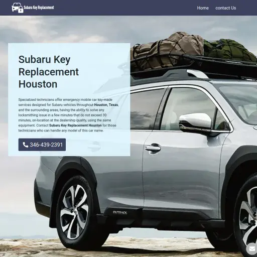 Subaru Key Replacement Houston