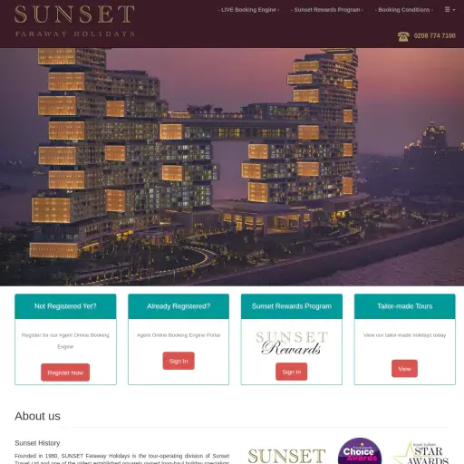 Sunset Faraway Holidays