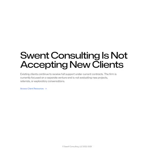 Swent Consulting, LLC.