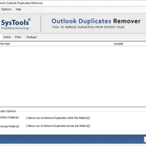 SysTools Outlook Duplicate Remover Tool