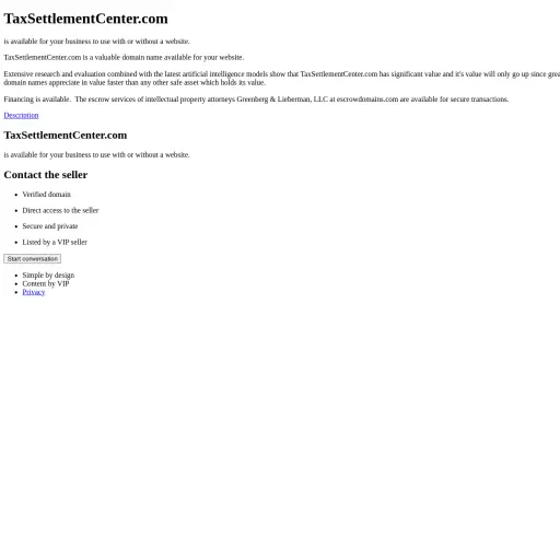 Taxsettlementcenter