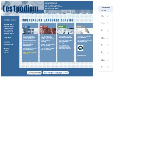 Testpodium