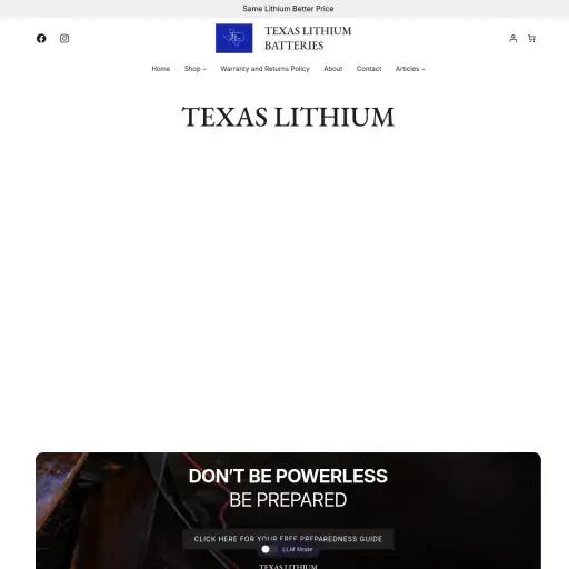 Texaslithiumbatteries