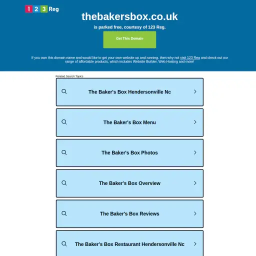 The Baker's Box