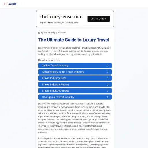 The Luxury Sense