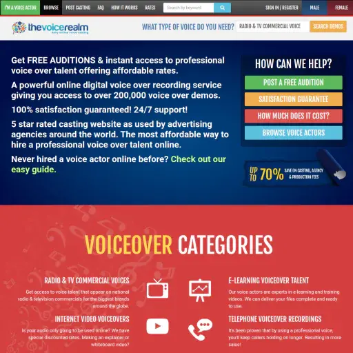 The Voice Realm Voice Over Marketplace