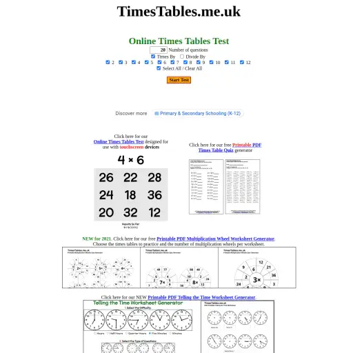 timestables.me.uk