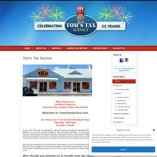 Tom’s Tax Service