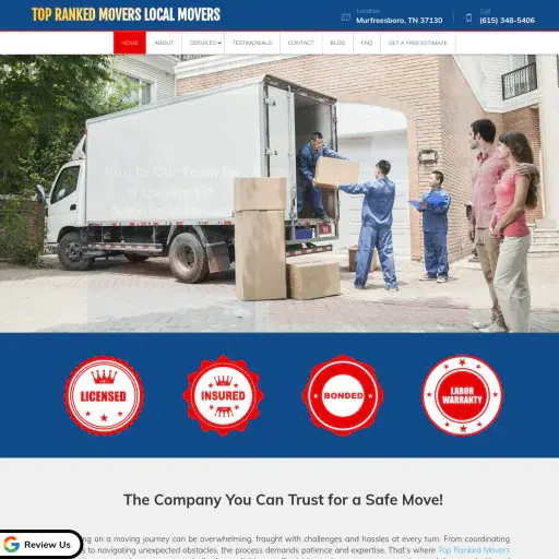 Top Ranked Movers Local Movers