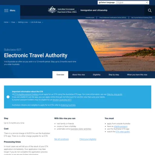 TrekAU Australian Visas