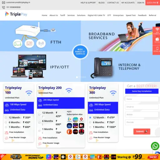 Tripleplay Broadband Pvt