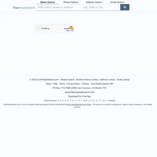Truepeoplesearch