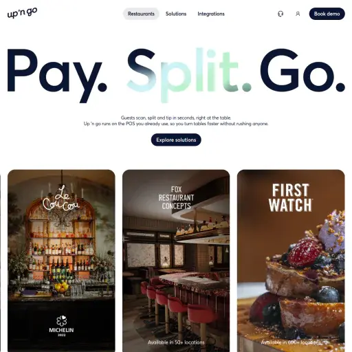 Up 'n go - Pay at table