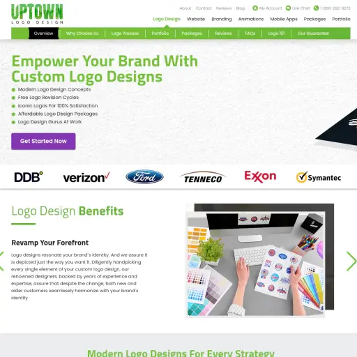 Uptown logo design