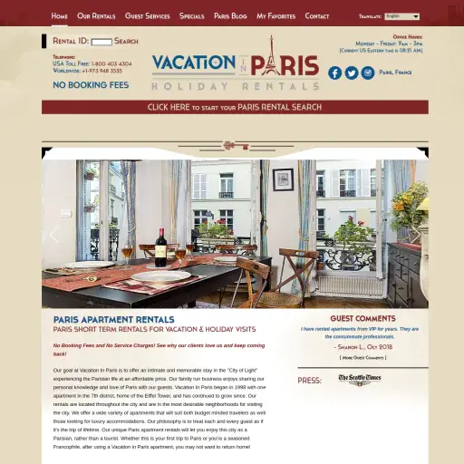 Vacation in Paris