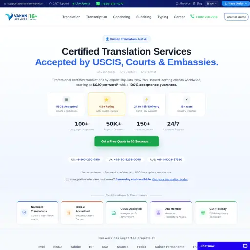 Vananservices