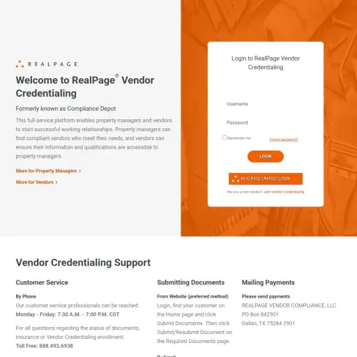 Vendorcredentialing Realpage