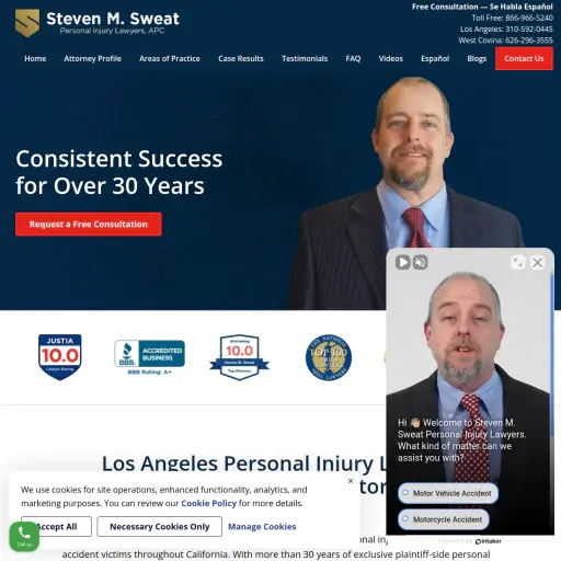 Steven M Sweat, Personal Injury Lawyers, APC