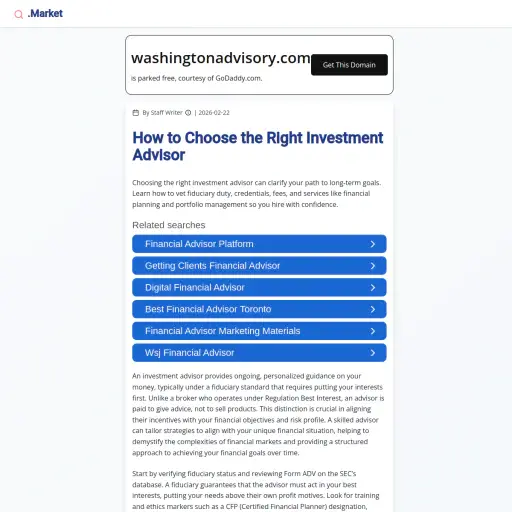 Washington Advisory