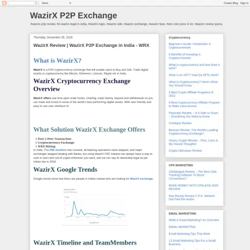 Wazirxp2pexchange
